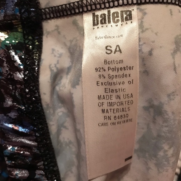 Balera Metallic Leopard Print Leggings - Picture 4 of 4